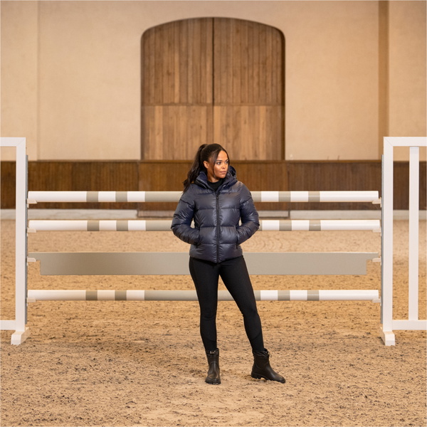 2025 Pikeur Womens Pikeur Quilted Jacket 802301 155 380 - Graphite Blue